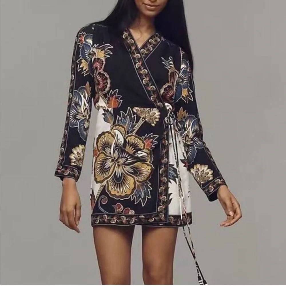 NWT FARM RIO wrap tie dress - Picture 1 of 3